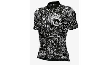 Maglia PRAGMA Safari Essenza manica corta nero bianco