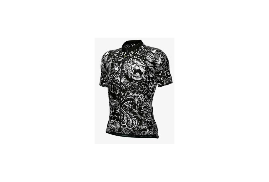 Maglia PRAGMA Safari Essenza manica corta nero bianco