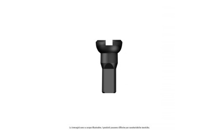 Nipple 16 mm doppia testa anodizzato nero