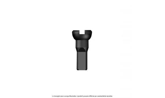 Nipple 16 mm doppia testa anodizzato nero