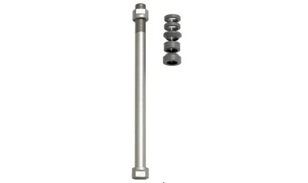 Perni passanti per assali dei trainer a ruota libera Tacx E-Thru 12mm, filettatura metrica fine