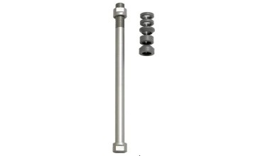 Perni passanti per assali dei trainer a ruota libera Tacx E-Thru 12mm, filettatura metrica fine