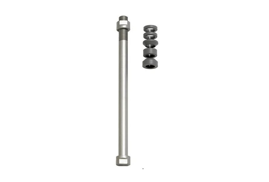 Perni passanti per assali dei trainer a ruota libera Tacx E-Thru 12mm, filettatura metrica fine