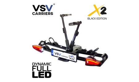 PORTABICI VSV X2 BLACK EDITION SPECIAL PER E-BIKE BIAMMORTIZZATE