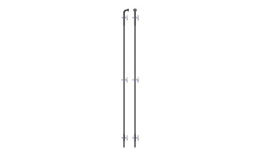 RAGGIO LASER INOX TESTA J-BEND - 268 MM, NERO