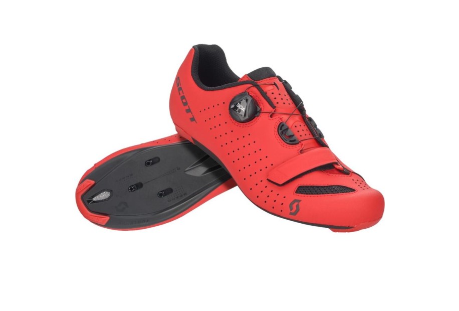 SCARPE SCOTT ROAD COMP BOA matt red/black