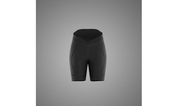 SHORT S DONNA NERO LOGO VERDE SHORT S DONNA NERO LOGO VERDE