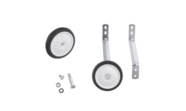 STABILIZZATORI 2 FORI ATTACCO AL TELAIO (OMOLOGATO TUV) - PER BICICLETTE DA 10/12