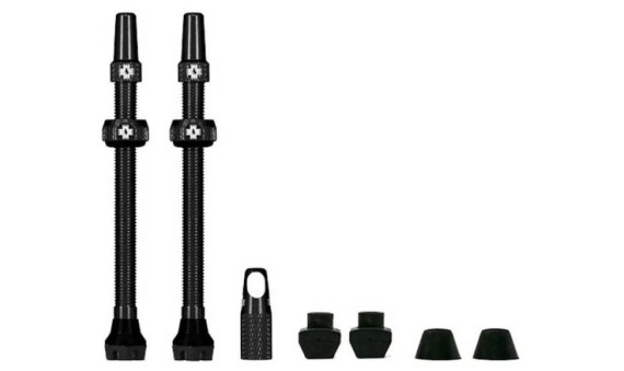 Valvola Tubeless V2 Muc-Off 80mm 1 Coppia - Nero Valvola Tubeless V2 Muc-Off 80mm 1 Coppia - Nero
