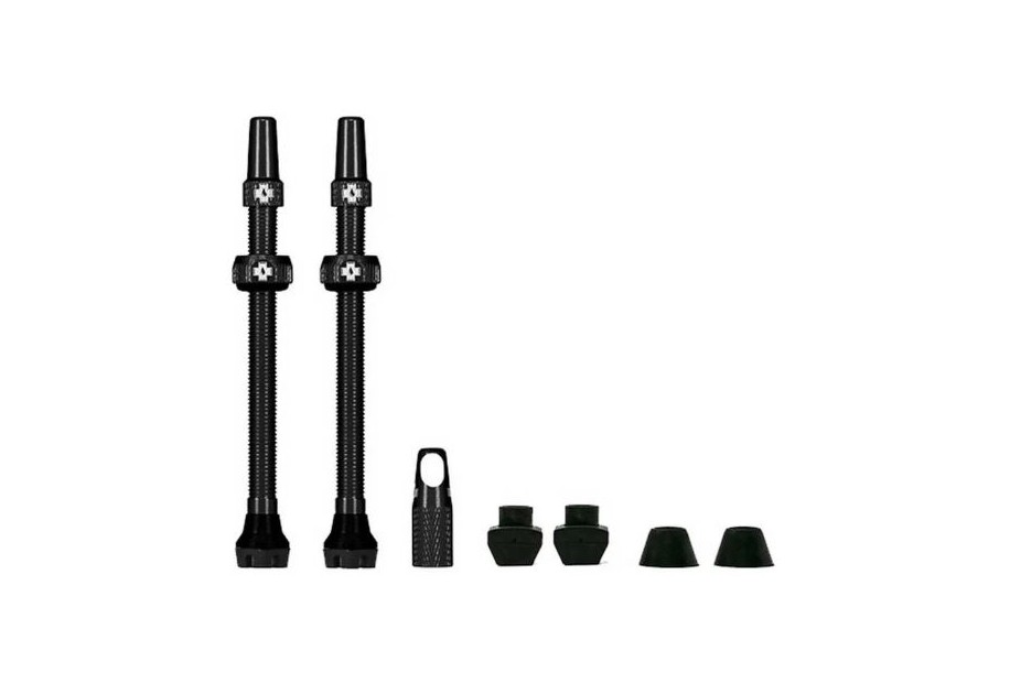 Valvola Tubeless V2 Muc-Off 80mm 1 Coppia - Nero