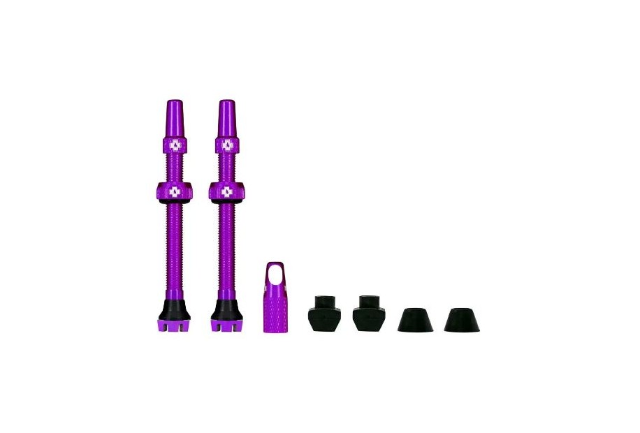 MUC-OFF valvola tubeless 44mm v2 1 coppia viola