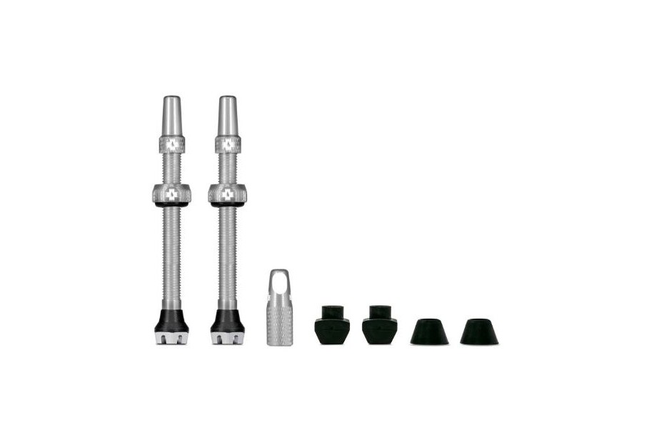 MUC-OFF valvola tubeless 60mm v2 1 coppia argento