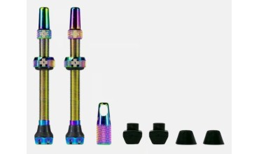 MUC-OFF valvola tubeless 60mm v2 1 coppia iridescente