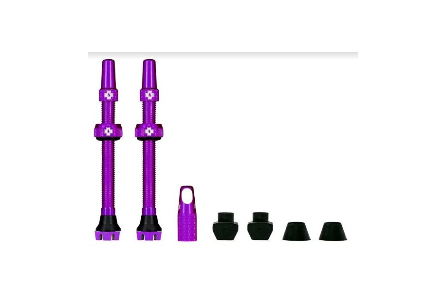 MUC-OFF valvola tubeless 60mm v2 1 coppia viola