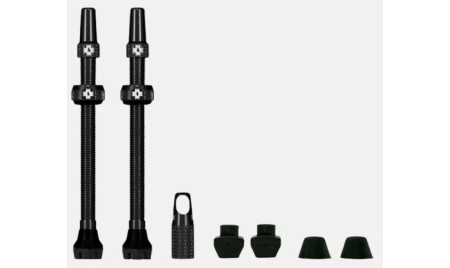 MUC-OFF valvola tubeless 80mm v2 1 coppia nero