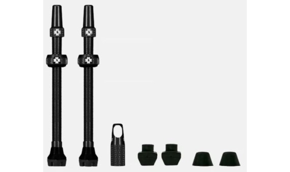 MUC-OFF valvola tubeless 80mm v2 1 coppia nero