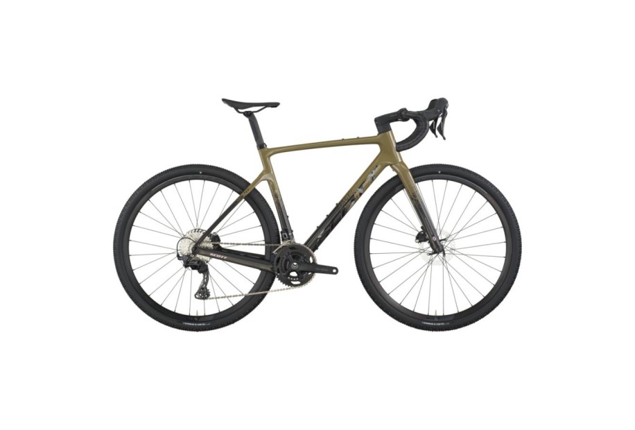 SCOTT Addict Gravel 40 kaki green/carbon black